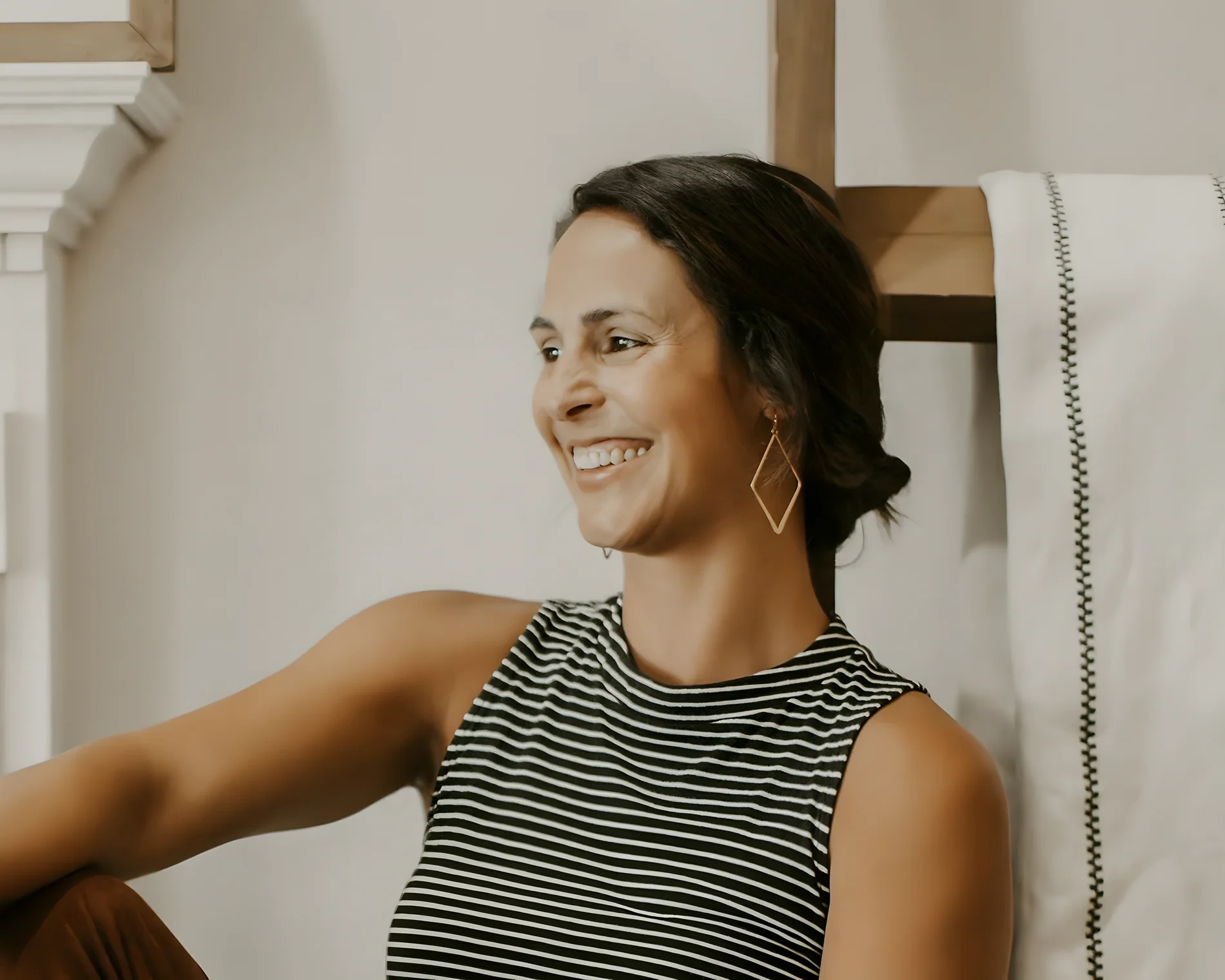 Marisa Bello smiling in a candid portrait